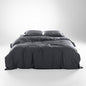 Olive + Crate Tencel Eucalyptus Cooling Duvet Cover Set - Hypoallergenic, Lyocell Tencel Duvet Cover - Temperature Regulating with Hidden Button Closure & Corner Ties - California King [Charcoal]