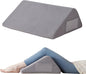 Knee Pillow for Back Sleeping, 8” Knee Wedge Pillow to Elevate Knee, Leg Pillow for Back Pain Relief, Triangle Pillow, Leg Elevation Pillows for After Surgery, Blood Circulation, Velvet