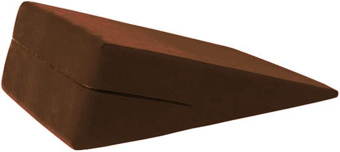 Naughty Bedroom Positioning Support Wedge Pillow (10", Chocolate)