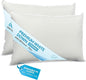 Luxury Duck Down Pillows - White Duck Down Pillow with 600 Fill Power, 400 Thread Count, 100% Cotton Cover - Medium Pillows for Sleeping and Support - Standard, 20"x26" (2 Pack)