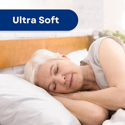 RMS Ultra Soft 4-Layer Washable and Reusable Incontinence Bed Pad - Waterproof Bed Pads, 34"X36" with Two 18" Flaps