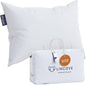 Lincove Down and Feather Luxury Hotel Collection Bed Pillows for Sleeping Made in The USA - 100% Cotton Shell, 600 Thread Count - Soft Hypoallergenic (Queen Size, Pack of 1)