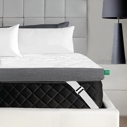 Sleepyhead Queen 3 Inch Premium Super Mattress Topper – Gel & Copper Infused Memory Foam Bed Topper – Cooling, Soft Support + Comfort, Foam Made in USA, CertiPUR-US Certified (Queen 3")