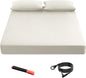 Grounding Sheet,90% Cotton + 10% Silver Fiber, Improves Sleep, Healthy Sleep Therapy(White, (78.1 * 80.1 * 15.1 inch))