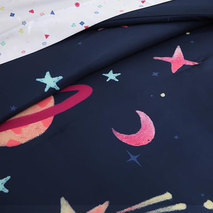 Twin XL Comforter Sets Planet, Space Bedding Set for Girls Boys Teen, All Season Kids Bed in a Bag Dorm 5 Pieces with Sheets, Pillowcase & Sham