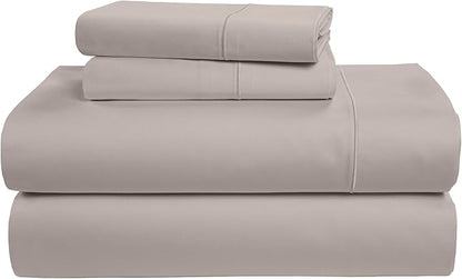 LANE LINEN 100% Egyptian Mercerized Cotton King Size Sheets Set, Eco Friendly No Pill Fade Resistant 15 Iinch Deep Pocket King Sheet Set - Nacreous Clouds