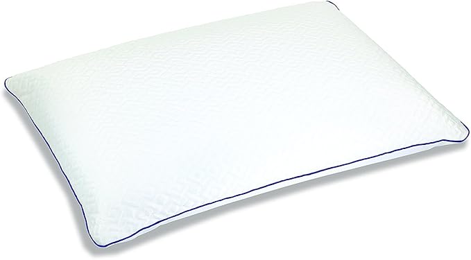 Sleep Innovations Forever Cool Pillow Gel Memory Foam, Standard Size, Cool Touch Cover and Gel Memory Foam Core, Side, Stomach, and Back Sleepers, Medium Support