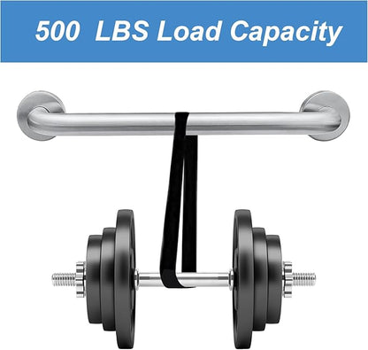 Handicap Grab Bars, 2 Pack 16 Inch Shower Grab Bar for Seniors, 304 Stainless Steel ADA Grab Bars for Bathtubs and Showers, Toilet, Safety Shower Handles for Elderly, Disabled, Injury (Brushed Nickel)