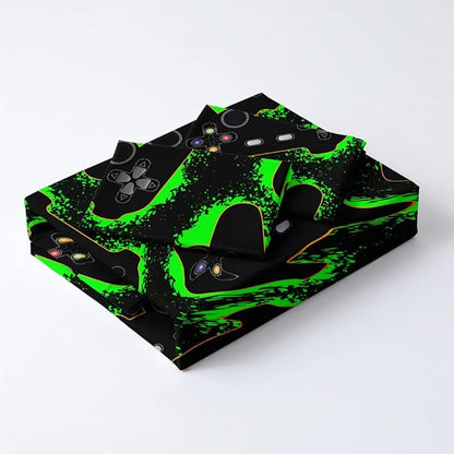 Gamer Bedding Sets for Boys, Gaming Duvet Cover Set Full Size,Boys Video Games Comforter Cover, Bed Set for Teen Boys Bedroom,Boy Gamer Room Decor, Gamepad2302