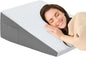 Wedge Pillow for Sleeping, 10" Bed Wedge After Surgery, Back Pain Relief, Memory Foam Pillow Triangle Incline Wedge for Back Support, Leg Elevation