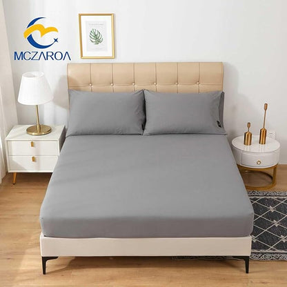 Grounding Sheets King, 12% Silver+88% Organic Cotton, Fitted Grounded Bed Sheet Deep Pocket for Improved Sleep & Wellness (Gray, King - 78"x80"x15")