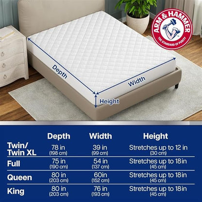 Arm & Hammer Cooling Comfort Mattress Pad, Waterproof, Full