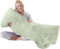 Large Memory Foam Body Pillow with Removable Long Firm 20x54 Body Pillow Cases for Bed Green Pregnancy Custom Body Pillows Snuggles Pillows Body Machine Washable