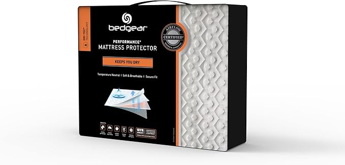Bedgear Dri-Tec Waterproof Mattress Protector – Full XL, Adjustable Base Compatible, Breathable & Washable with Deep Pockets for 18” Mattresses – White