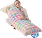 Full Body Pillow 20x54 Inch,Memory Foam Pregnancy Pillow for Side Sleepers,Orthopedic Back Support Maternity Pillow for Women (with Removable Cover)-Rainbow