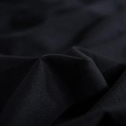 NEXHOME PRO Queen Duvet Cover Set – 100% Certified Organic Cotton with Washed Feel & Linen-Like Texture, Comfortable & Breathable, Home Bedding Set Black (No Comforter)
