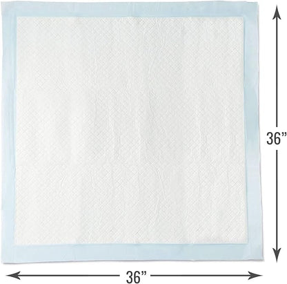 DMI Extra Large 36" x 36", 50 Count, Ultra Protective Incontinence Bed Pads for Women and Men, Elderly, Kids Bed Wetting, Absorbent Chucks, Furniture Protection, FSA/HSA