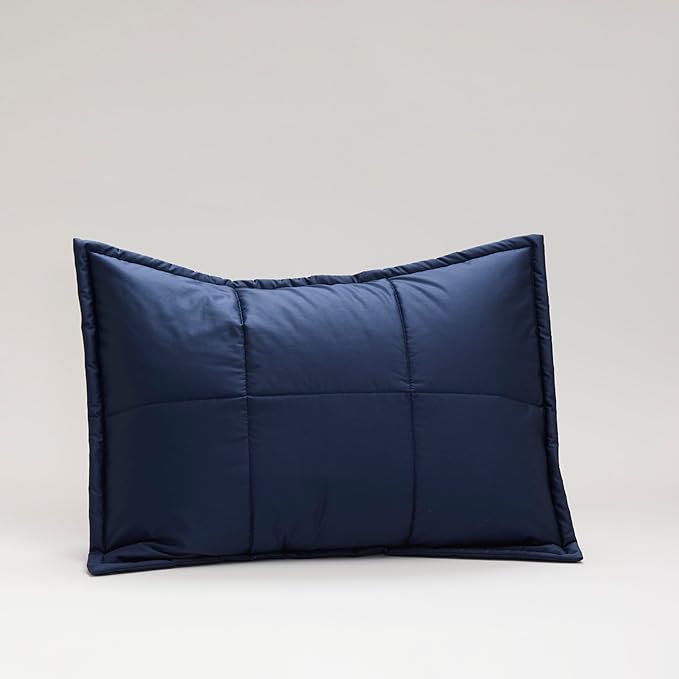 Cuddledown Chroma Comforter Sham | Soft, Lightweight | Oeko-TEX Standard 100 | Standard | 21" x 27" | Navy