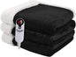 Heated Blanket Electric Blanket Full Size 72''x84'', Soft Flannel Heating Blanket with 1-10 Hour Auto Off - 6 Heat Settings - Machine Washable - Black