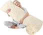 Bed Memory Foam Pillows with Removable Covers for Queen Bed 20x54 Soft Nursing Couch Pillows with Long Pillow Case for Beige Body Pillow Side Sleeper for Kids Machine Washable