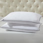 APSMILE Luxury Goose Feather Pillow for Sleeping, Medium Firm Feather Down Pillows King Size Set of 2,600TC Organic Cotton Cover Hotel Collection Bed Pillows (White, 20"x36")