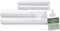 Hotel Sheets Direct 4 Piece Bed Sheet Set California King Size, 100% Viscose Derived from Bamboo Sheets Set with 2 Pillowcases, Cooling & Breathable Luxury Bedding, Moisture-Wicking, Silky Soft, White