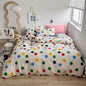 Wellboo Rainbow Polka Dot Comforter Sets Queen Size Women Girls Tie Dye Comforter Dots Watercolor Bedding Sets Colorful Bubbles Polka Dots Comforter Yellow Red Green and Blue Ombre Bed Quilts Soft