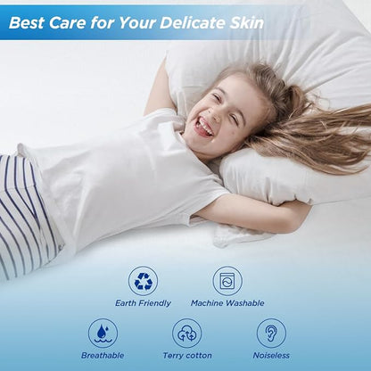 Waterproof Mattress Pad Protector 100% Organic Cotton Hypoallergenic Breathable Mattress Pad Cover, Deep Pocket (Twin XL)