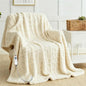 Heated Blanket Electric Throw, 50"X60" Waffle Heating Blanket with 12 Heat Levels, Fast Heating Blanket with 1-12 Timer Settings, Overheat Protection with ETL & FCC for Home Office Sofa (Milky White)
