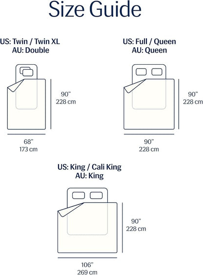 REST® Evercool® Cooling Comforter, Full/Queen, Blanket for Hot Sleepers, All Season Bedding to Keep Cool for Night Sweats, Breathable Lightweight Blanket, 90"x90" Inches, Arctic White