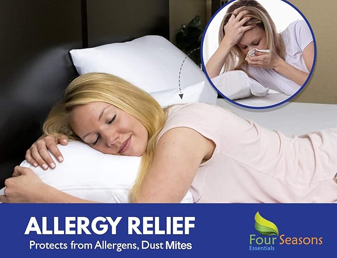 Body Size Pillow Protector 21" W x 55" L – Waterproof Zippered Pillow Cover Hypoallergenic Dust Proof Pillowcase Encasement
