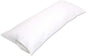 Amazon Basics Body Pillow Pillowcase with Zipper, 100% Cotton Hypoallergenic, Pillow Protector, White (55 x 21 Inches), Pillows Not Included