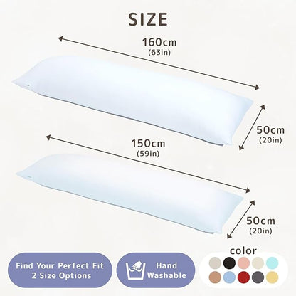 Comodo Body Pillow Cover with Zipper (Made in Japan / 63 x 20 inch (160 x 50cm) / Egg Yellow) Dakimakura Pillow (Anime/Maternity) 100% Cotton CMC9000R - Washable