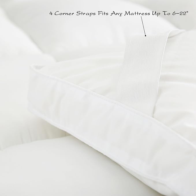 Mattress Topper Queen Size 2 inch Thick Down Alternative Quilted Mattress Cover Soft and Warm Mattress Pad for All Seasons