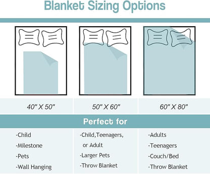 Wolf Lover Blanket, Just A Girl Who Loves Wolves Blanket, Soft Warm Cozy Fleece Throw, Gifts for Girls Women Kids, 50"x60", Black