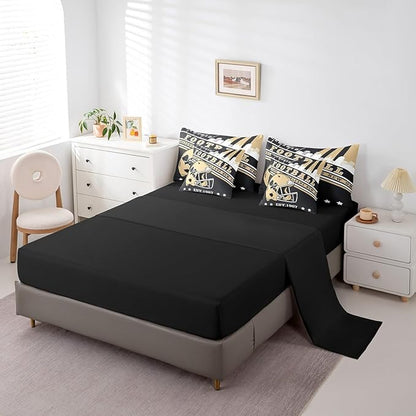 Erosebridal Sports City Comforter Set Full, Gridiron Seasonal Color Bedding Sets Football Lovers Kids Rugby Comforter + Flat Sheet + Fitted Sheet + 2 Pillowcases + 2 Throw Pillow Covers