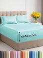 Extra Deep Twin XL Sheet Set - 4 Piece Breathable & Cooling Sheets - Hotel Luxury Bed Sheets Set - Easy & Secure Fit - Soft, Wrinkle Free & Comfy Sheets Set - Spa Blue Sheet Set w/Extra Deep Pockets