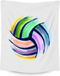 Volleyball Blanket, Volleyball Gifts for Teen Girls, Girls Sport Blankets Gift for College Team Players, White Soft Plush Kids Throw for Bed Living Room, 60"x80"