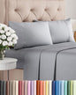 Twin XL 4 Piece Sheet Set - Comfy Breathable & Cooling - Ultra Soft Hotel Luxury Bedding Set w/ 8-16 Inch Deep Pockets - 1 Flat & 1 Fitted Sheet & 2 Pillowcases - Wrinkle Free & Easy Care - Steel Blue