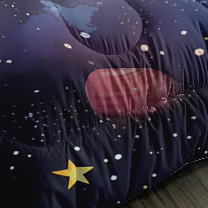 Solar System Bedding Full Comforter Set for Boys,Starry Sky Planets Series Bedding Set Comforter for Kids Boys Girls Bedroom Decor,Space Themed Bedding Set with 2 Pillowcases.