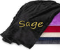 Personalized Blankets for Adults - Custom Blanket with Embroidered Name or Monogram - Soft Fleece Throw Cover for Bed & Couch - Black (60"x80")