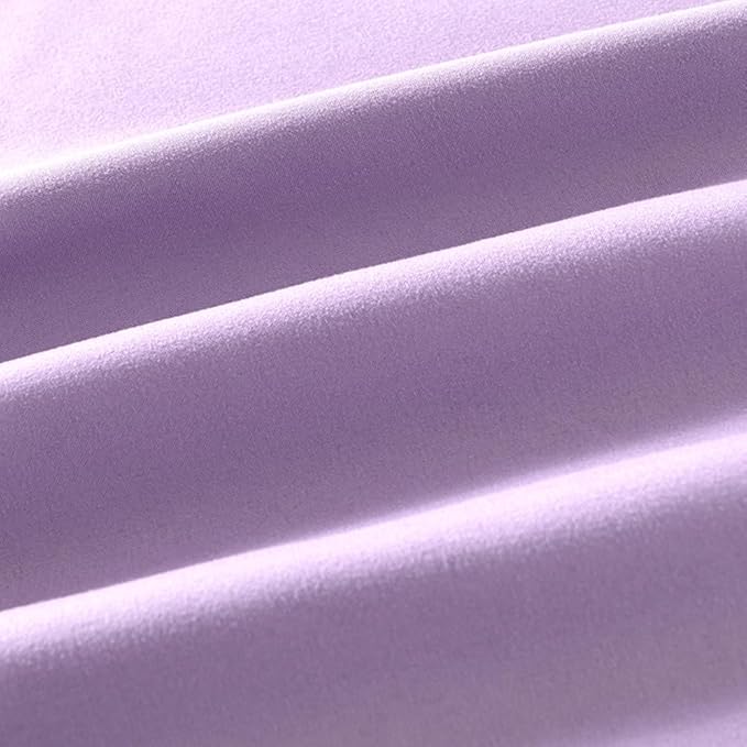 2 Pack Body Pillowcase 20 x 48 Inches Soft Comfortable Not Shrink Microfiber Body Pillow Cover, Purple Body Pillow Cover with Hidden Zipper Closure