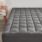 Mattress Pad Cover with Stretches to 18” Deep Pocket Fits Up to 8”-21” Cooling Bed Topper,Soft and Breathable Mattress Protector Cover (Gray, Queen)