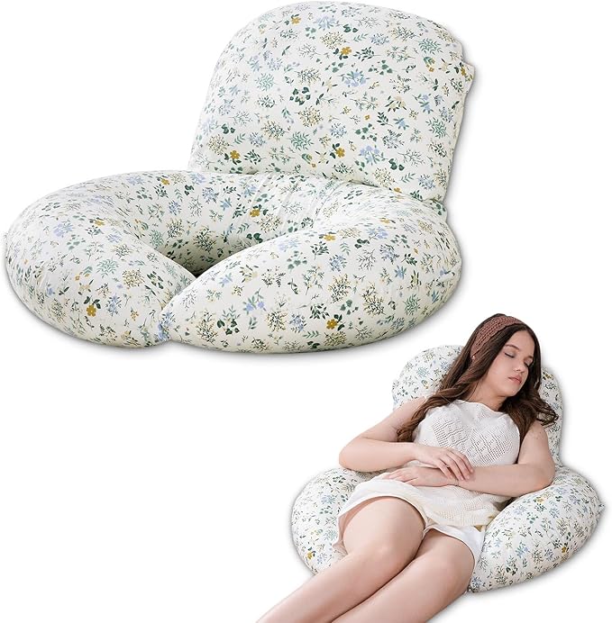 INSEN Multi-Functional Wedge Pillow Set – Adjustable Back Support System for Post Surgery Recovery & Leg Elevation – Convertible Floor Lounger for Stomach Lying, Reading, Yoga & Home Office