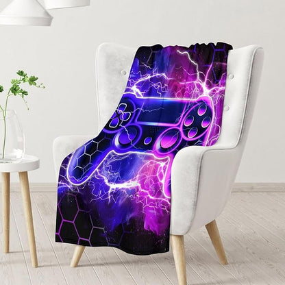 Boys Blanket - 50" x 60" Gamer Blankets Gifts for Teens - 50" x 60" Cool Men Throws Stuff for Couch, Sofa