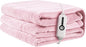 Electric Heated Blanket 72"x84" Full Size, Soft Coral Fleece with 4 Heating Levels and 10 Hours Auto-Off, Machine Washable, Cozy Plush Fabric for Home, Pale Pink