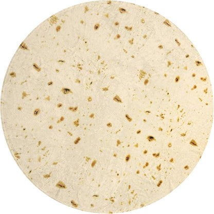 HDFK Tortilla Blanket Adult Size Beige Yellow Double Sided Throw Taco Realistic Food Blankets Lightweight Flannel Fleece White Elephant Funny Gifts for Kids 60 inches for Women Cozy Soft Teen Novelty