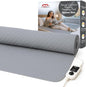 GML Bedding Heated Mattress Pad Bed Warmer - Electric Tencel Heating Portable Mat Waterproof Cover with 5 Heat Levels, 15-Hour Automatic Power-Off, Washable Topper for Cozy Warm Bed - Queen Size 71x55