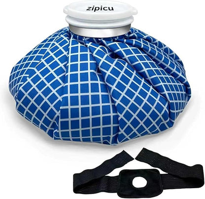 Ice Bags for Injuries, Classic No-Leak Elastic Breathable Ice Pack, Cold and Heat Treatment Ice Bag, Can Relieve Headaches, Migraines, Sports Injuries Swelling Pain, 9 Inch (2 Sets)