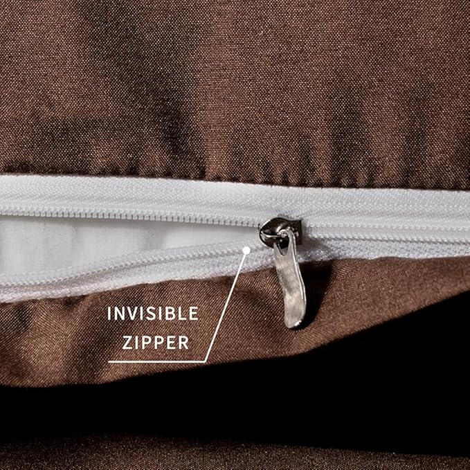 2 Pack Body Pillowcase 20 x 60 Inches Soft Comfortable Not Shrink Microfiber Body Pillow Cover, Coffee Body Pillow Cover with Hidden Zipper Closure
